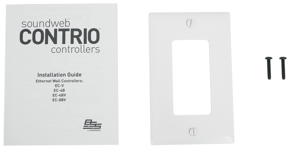 BSS EC-V Ethernet Controller with Volume Control - White - Works with Crown DCI