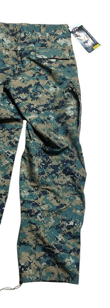 TRU SPEC TACTICAL RESPONSE UNIFORM MENS MEDIUM LONG PANTS DIGITAL CAMO RIPSTOP