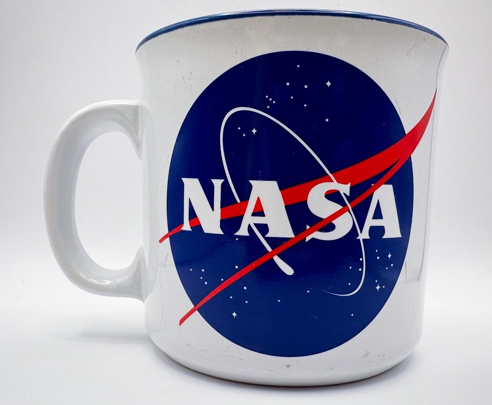 NASA Coffee Cup / Mug 14 Oz Blue Interior