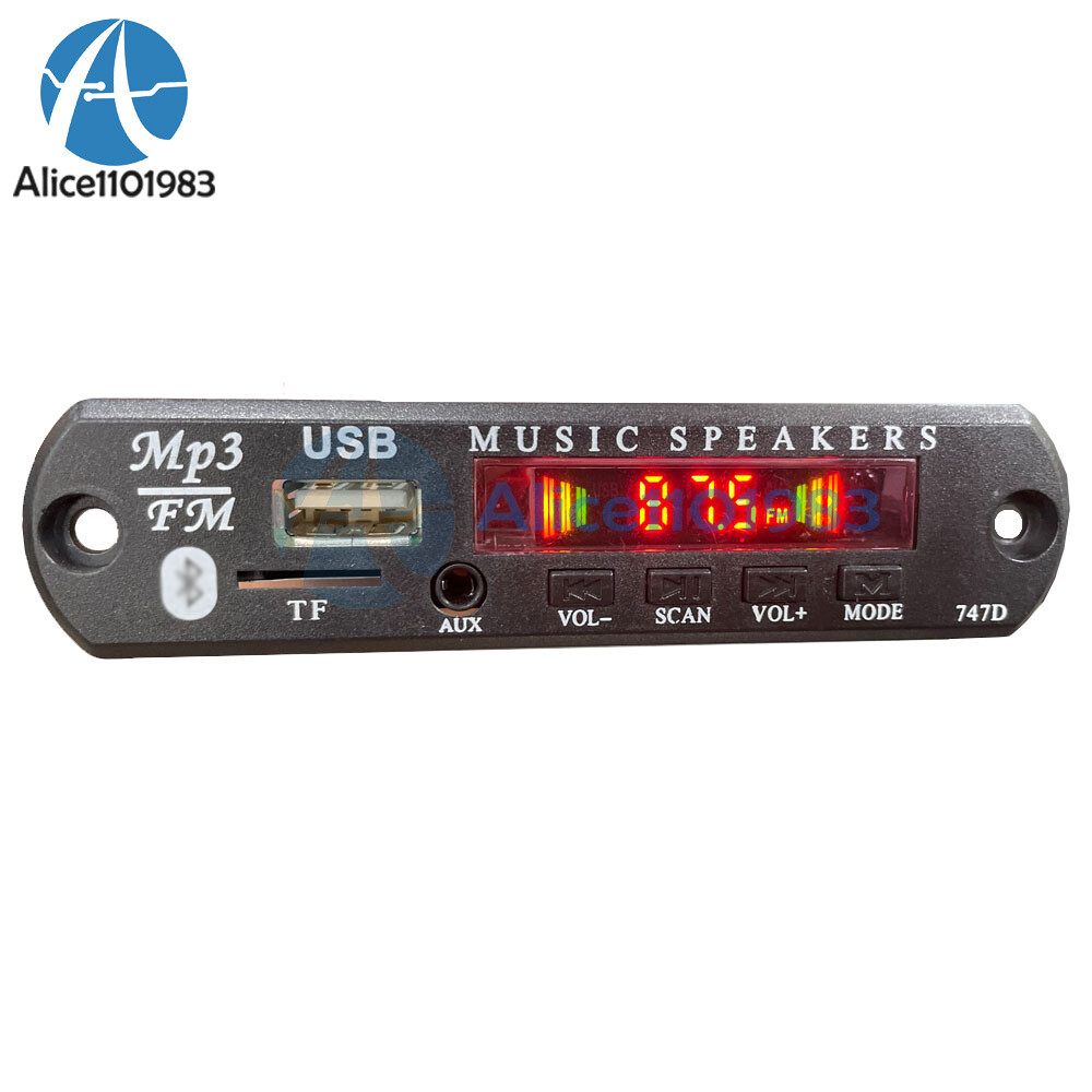 9V 12V Car MP3 WMA Decoder Board Audio Module Bluetooth 5.0 Music Remote Control