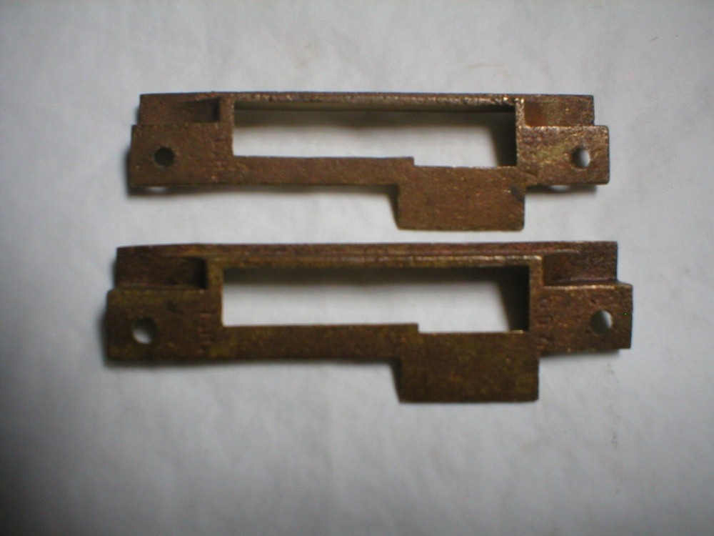 Antique Solid Brass Offset Striker Plate