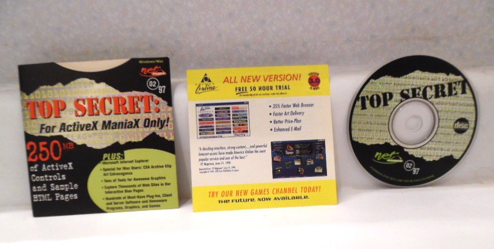 6 Vintage Net Disc Mac & Windows Software CDs