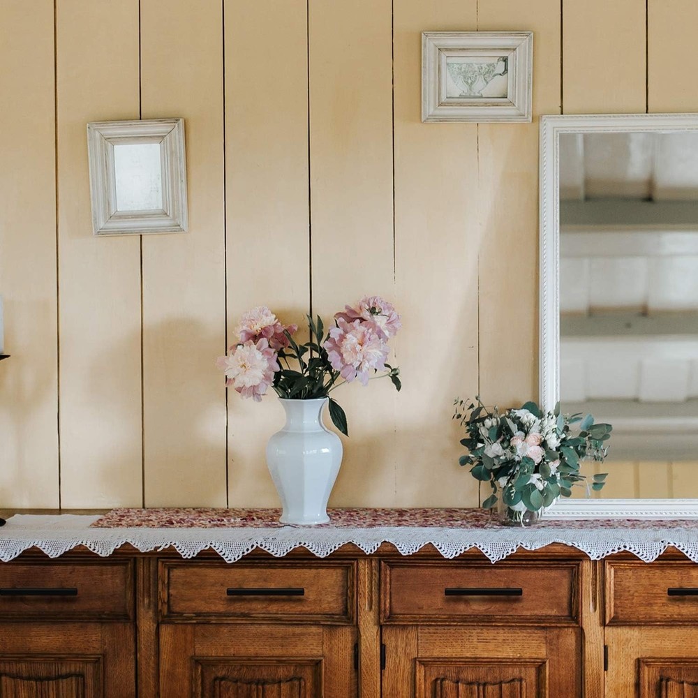 30 Pack Matte Black Cabinet Pulls - 7.38" Length