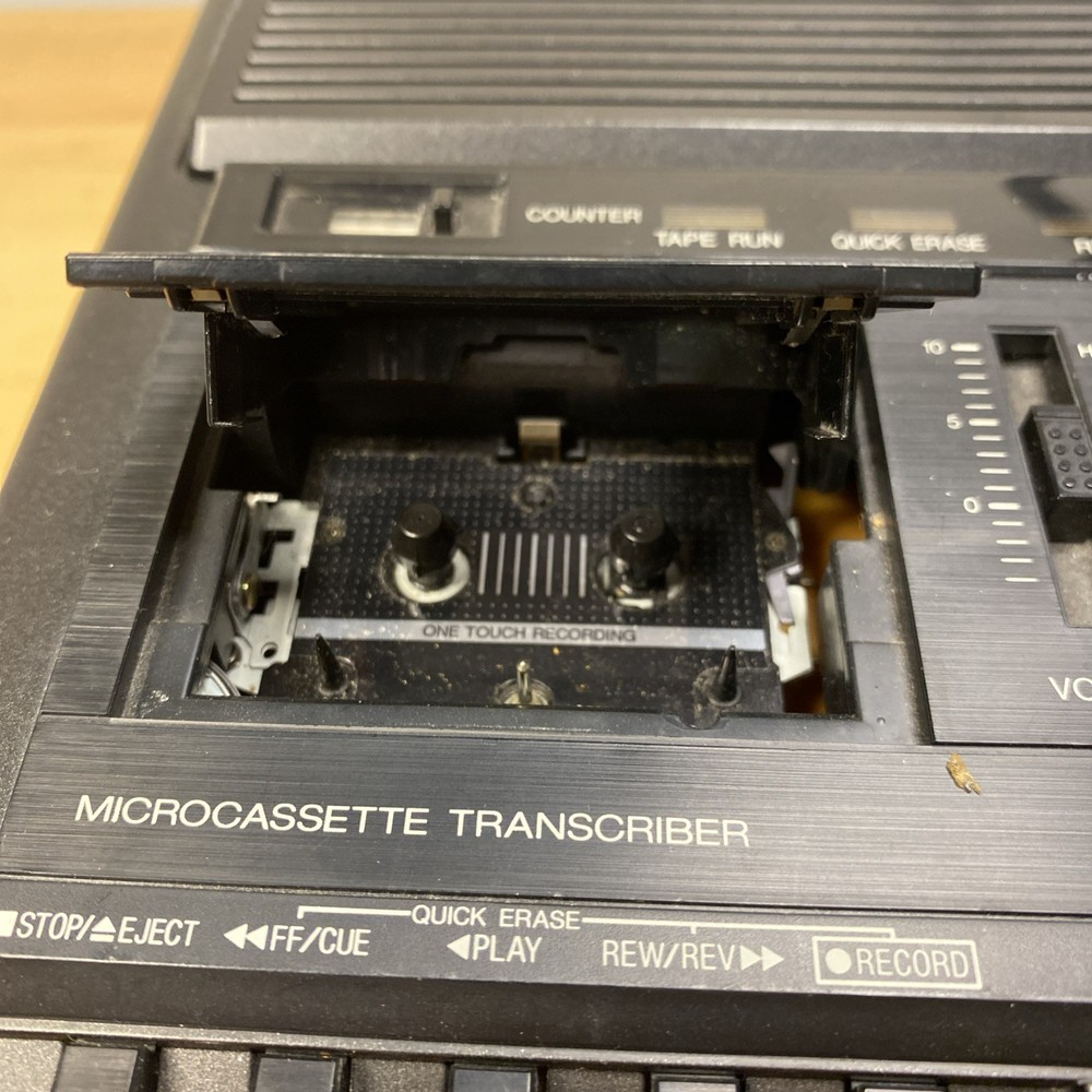 Panasonic RR-930 Microcassette Transcriber Recorder Machine May Need Belt READ