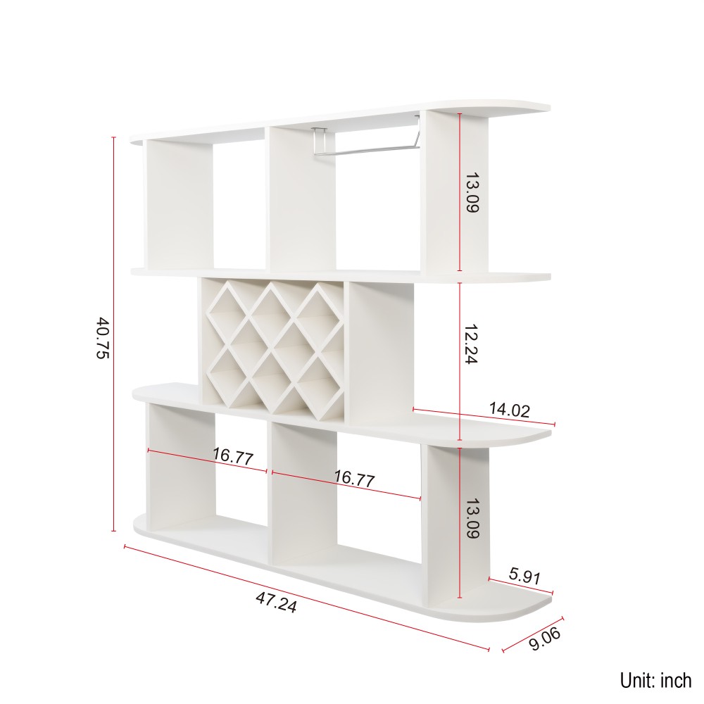 Wall Mounted 3 Tier Rack,Multifunctional Wall Mounted Wine Rack,Storage Rack