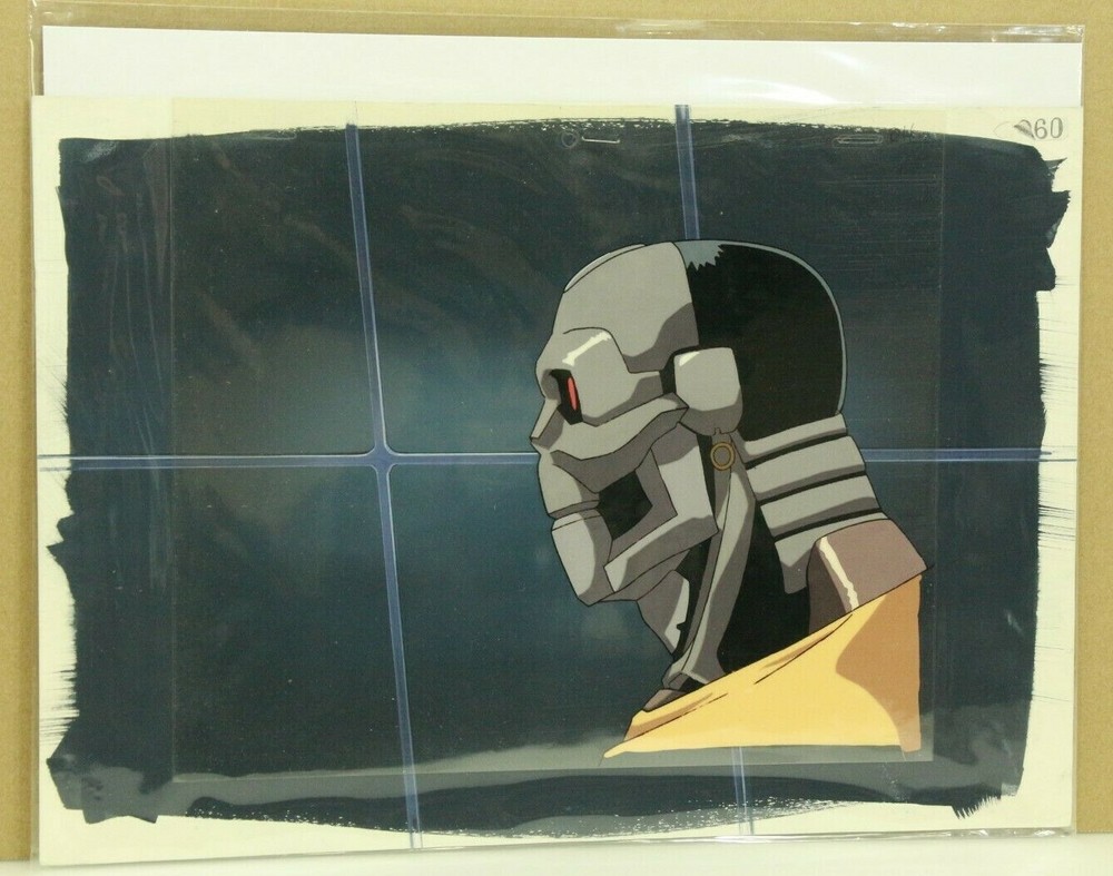 Kurogane Communication REEVES Hand Painted Animation Cel & Background (4-7)