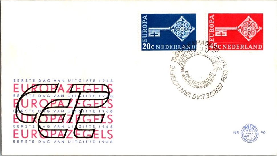 Netherlands Scott 452-453 Unaddressed.