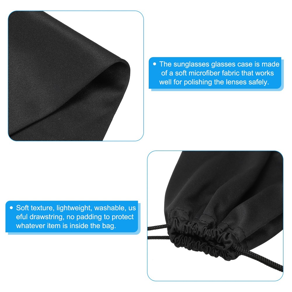 Ski Goggle Bag, 4 Pack Microfiber Pouch Protective Storage Case Sleeve