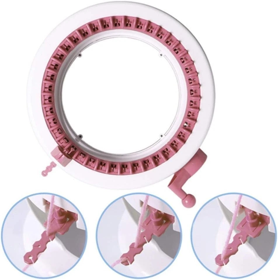 40 Needle Knitting Machine with Electric Adapter for Easy Automatic Knitting