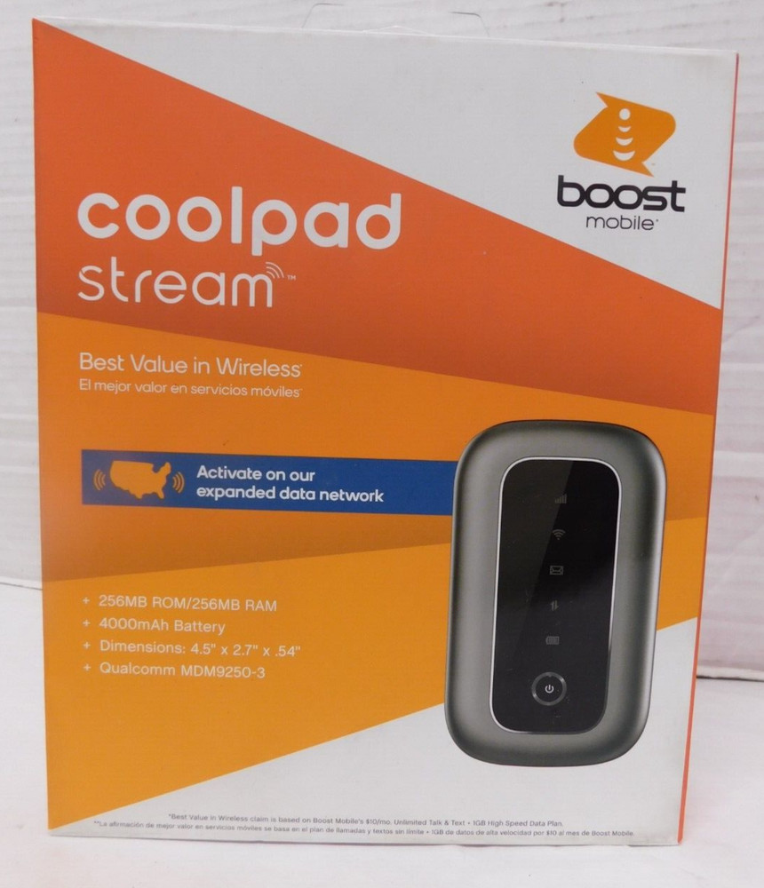 Boost Mobile Prepaid - Coolpad Stream,256MB, 4000mAh Battery