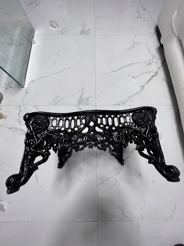 Antique Cast Iron Victorian Style Foot Stool.
