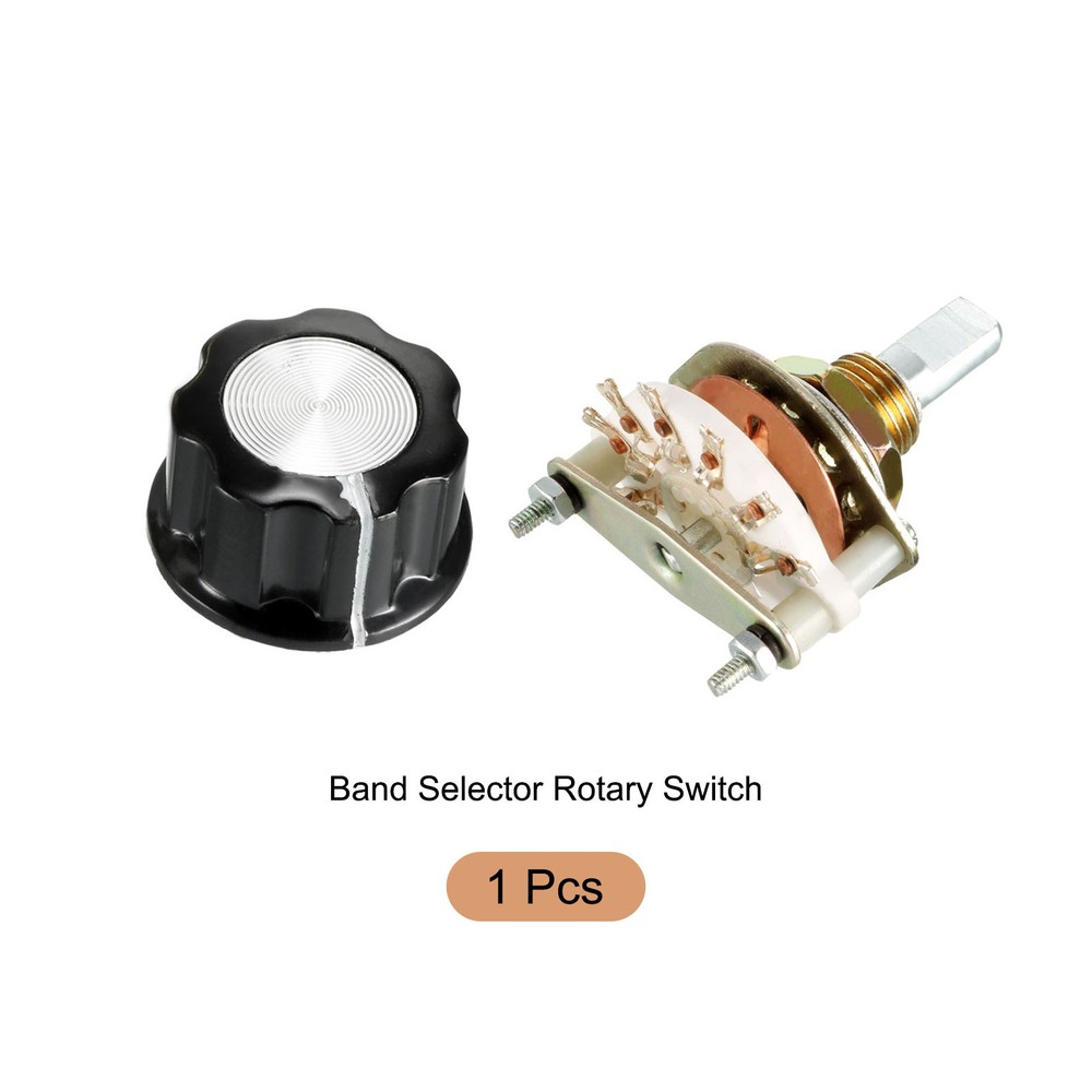 Band Selector Rotary Switch 1P6T 1 Pole 6 Throw 1 Deck