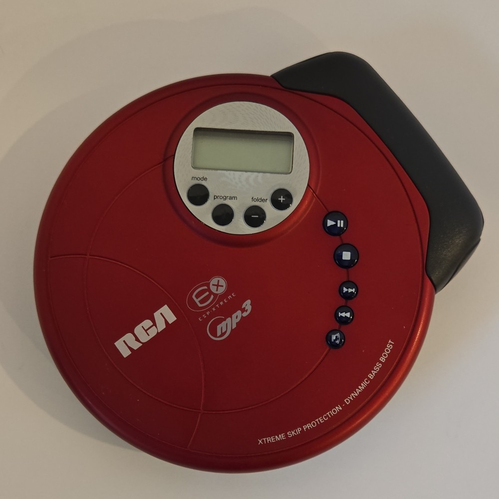 RCA RP2525 Red CD Player For Parts