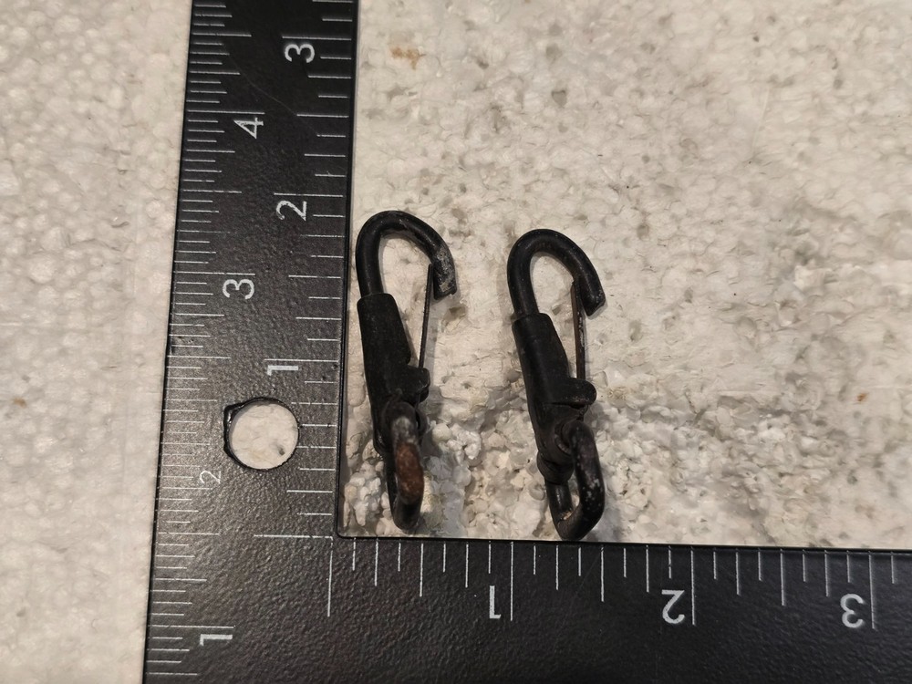 Original US Military Web Gear Snap Hooks Pair Short (#4425)