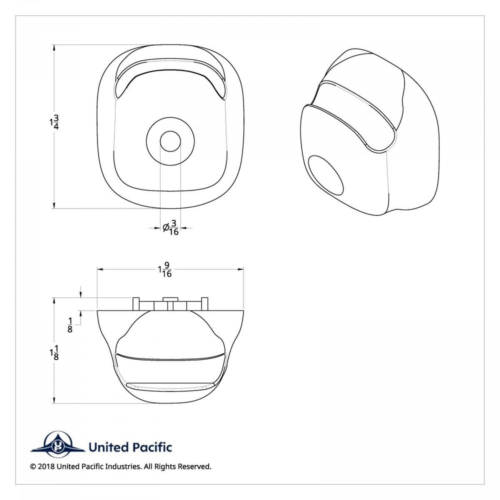 Sun Visor Hook for Peterbilt 2006 & up Chrome Plastic UP#41731-2 Pack