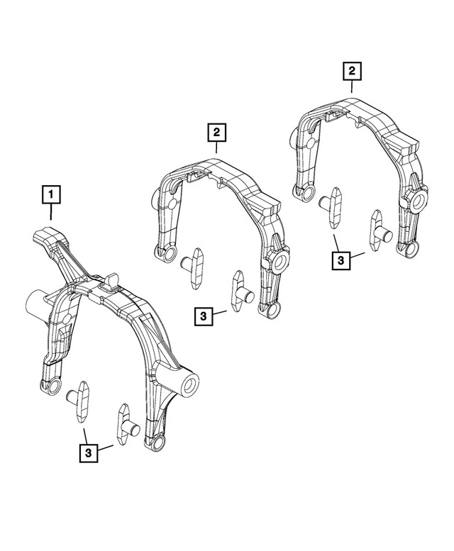 Genuine Mopar Transfer Case Shift Fork Bushing 68332813ab