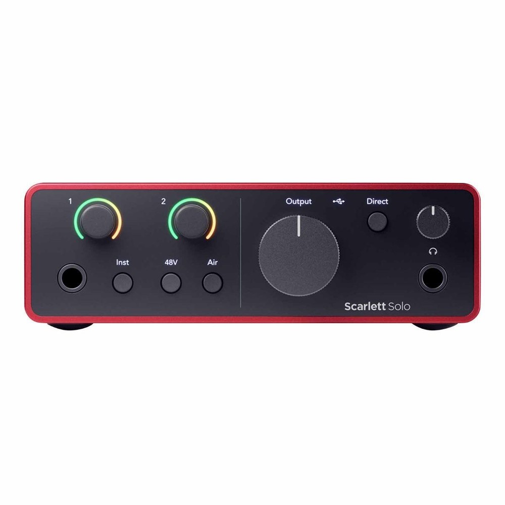 Focusrite Scarlett Solo Studio 4th Gen USB Audio Interface Recording Bundle Pack