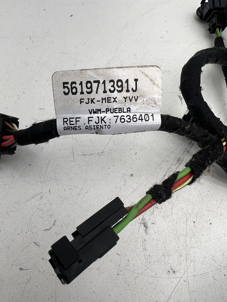2012-2015 Volkswagen Passat Front Left Seat Wire Harness OEM.