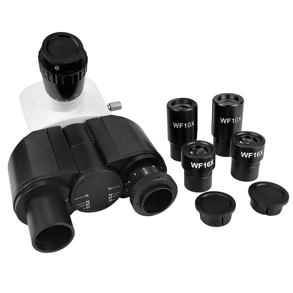 Biological Microscope Binocular Trinocular Microscope Head with 10X 16X Eyepiece