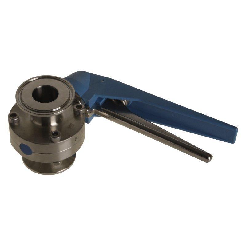 Butterfly Valve 5000 | Tri Clamp 1 inch Trigger Handle - SS304 / Silicone