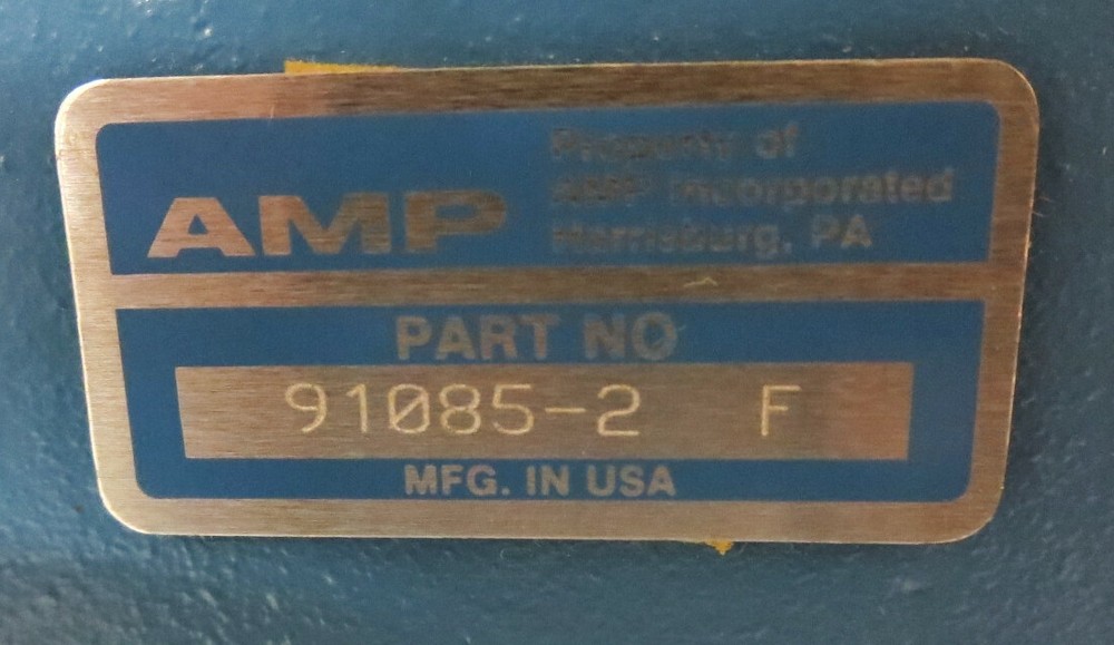 TE CONNECTIVITY 91085-2 TOOL PRESS MANUAL