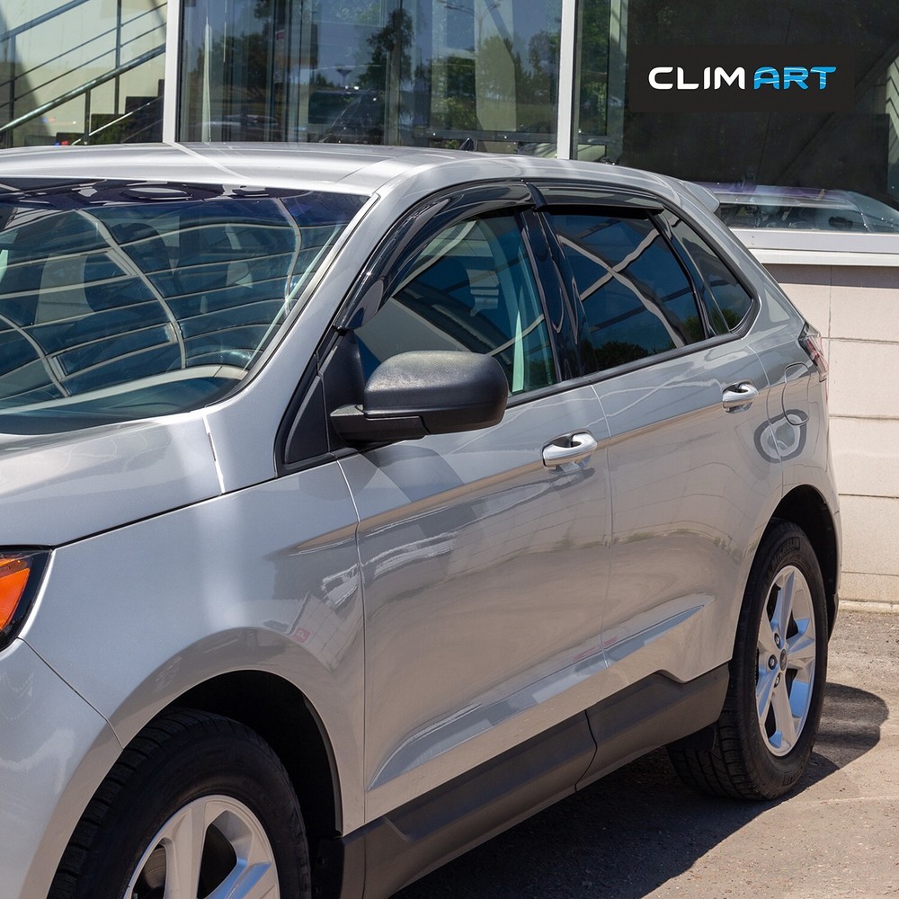 Sun Rain Visors Wind Rain Guards for 2015-2024 Ford Edge SHATTERPROOF