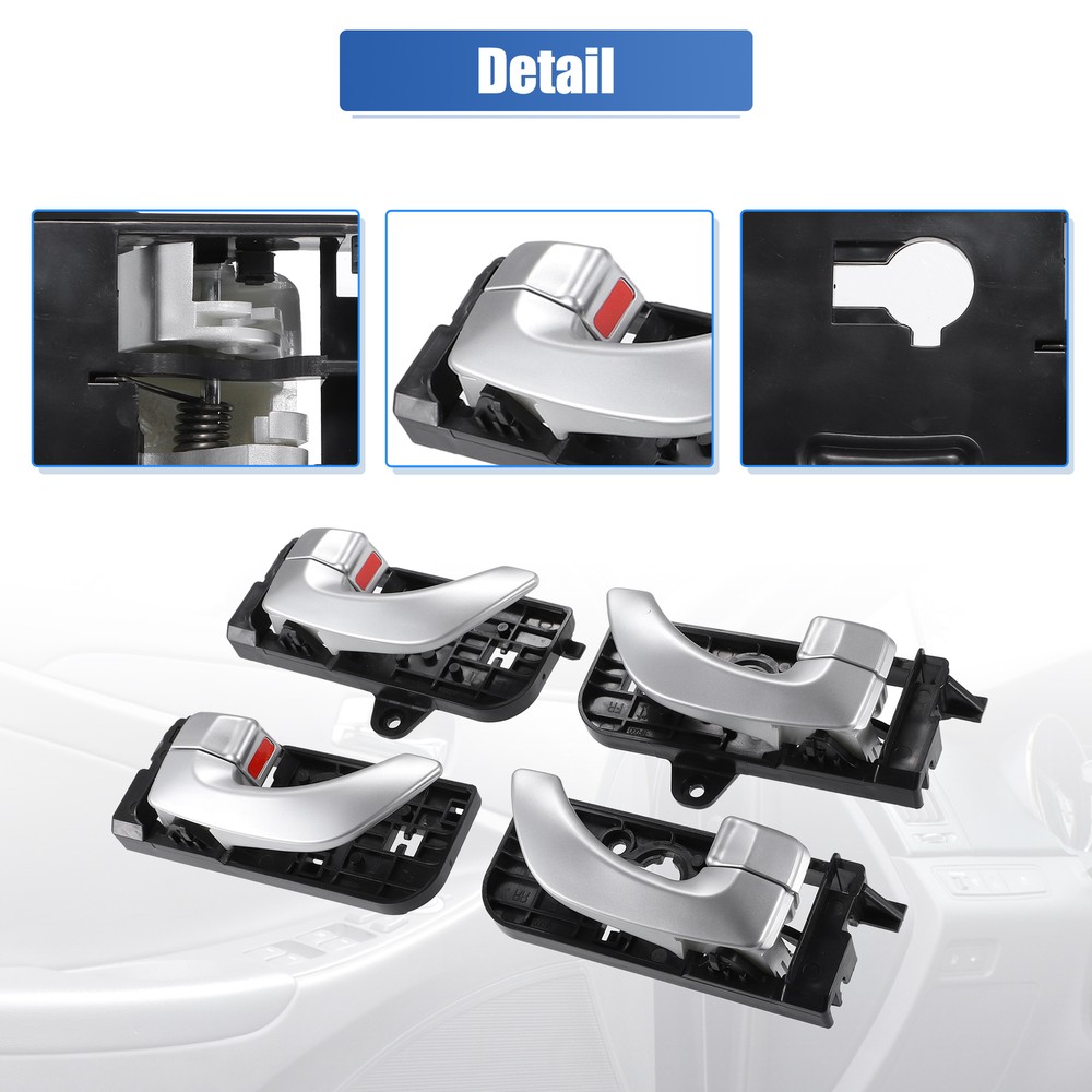 Pack of 4 Interior Car Door Handle Pull Handle for Hyundai Sonata 2005-2008
