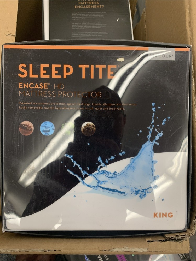 Malouf Sleep Tite Encase LT King Mattress Protector Waterproof Bed Bug