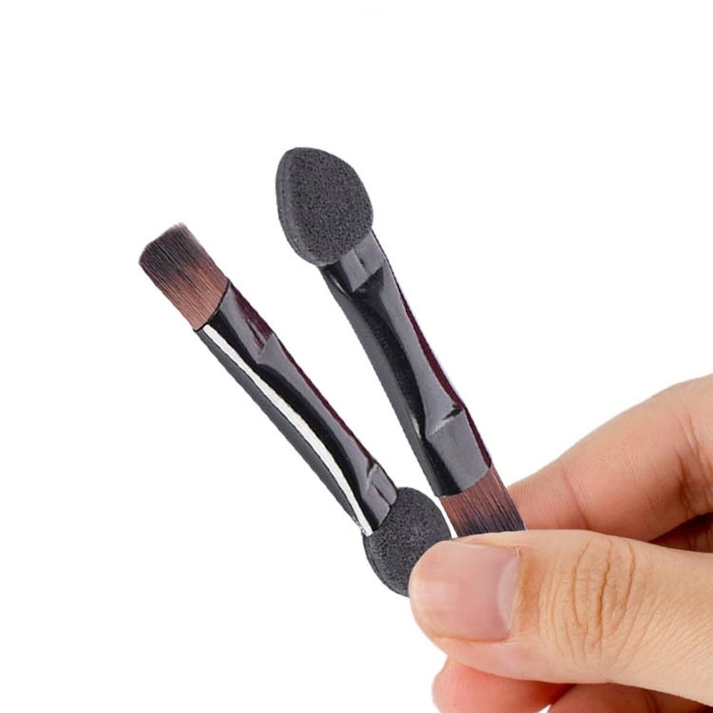 30Pcs Disposable Double Head Eyeshadow Brushes Bevel Sponge Small Makeup Brush