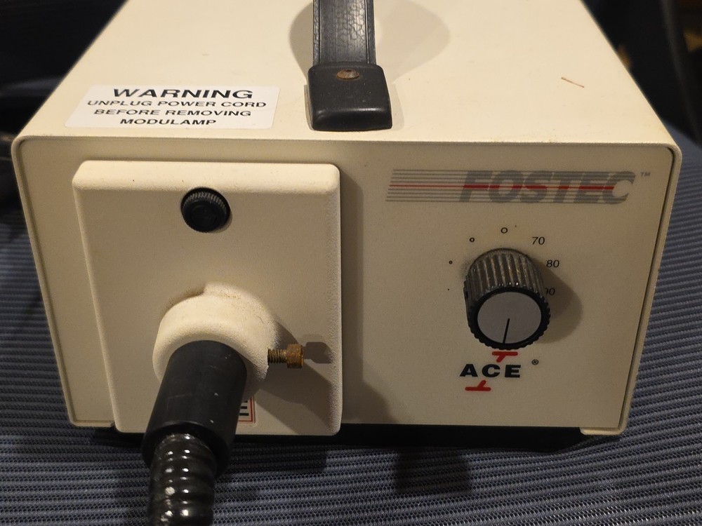 Fostec Model 20500 Fiber Optic Light Source with Ring Light Works