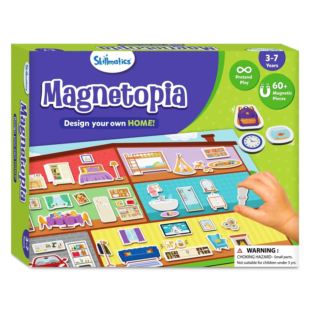 Skillmatics Creative Toy Magnetopia - Design Your Home, Interactive Pretend...