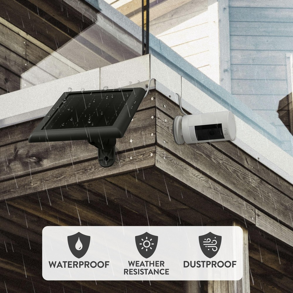 Ring Solar Panel(2nd Generation), 5W Ring Solar Panel Charger with Mount for ...