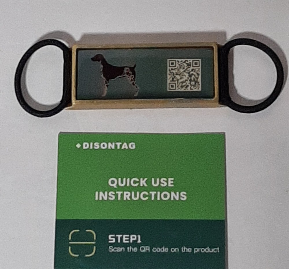 DISONTAG QR Code Dog Tags Personalized for Pets German Short-haired Pointer NEW