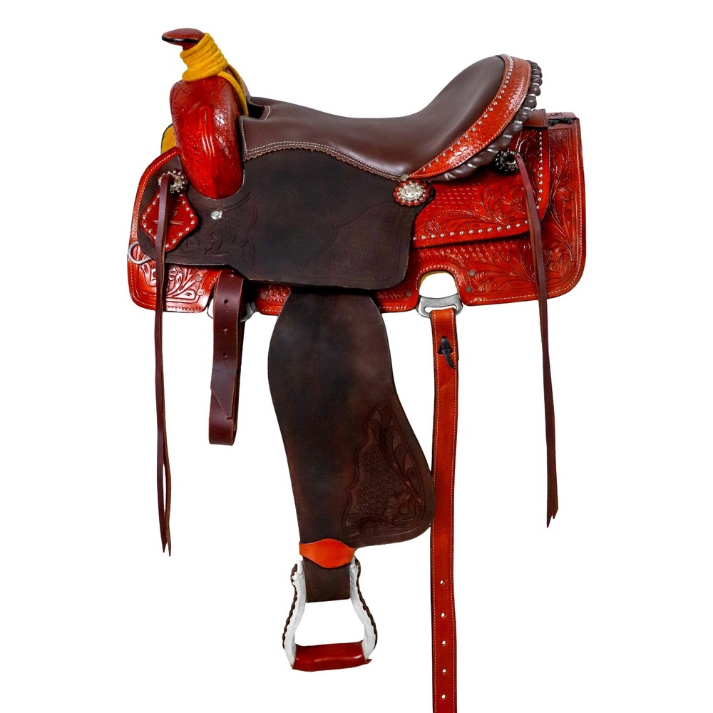Ranch Roping Western Leather Wade Horse Saddle Roper Tree A Fork Work Tack Trail