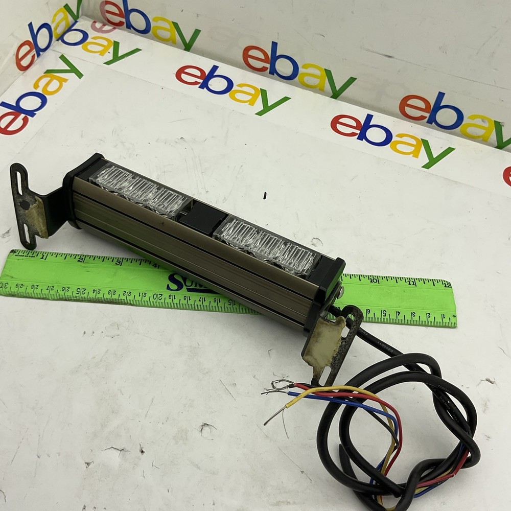 CODE 3 XT302 TWO LIGHTHEAD UNIT 12/24V AMBER/AMBER LEDS - XT302AA Tested 👍👍