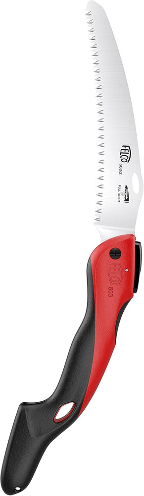603 Folding Pruning Saw – Curved Pull-Stroke Saw for Tree Trimming & Elevated Cu