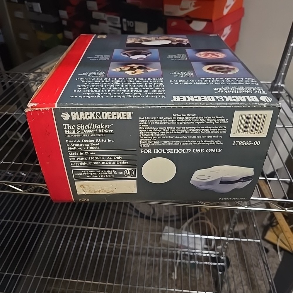Black & Decker The Shell Baker Meal & Dessert Maker Shell-baker G400