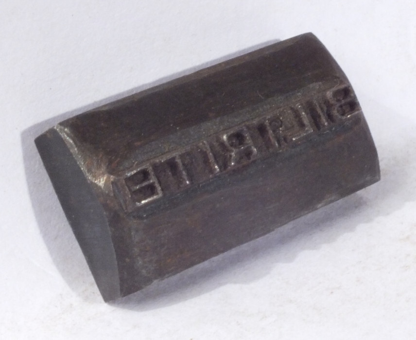 BILTRITE: Steel Leather Embossing Stamp