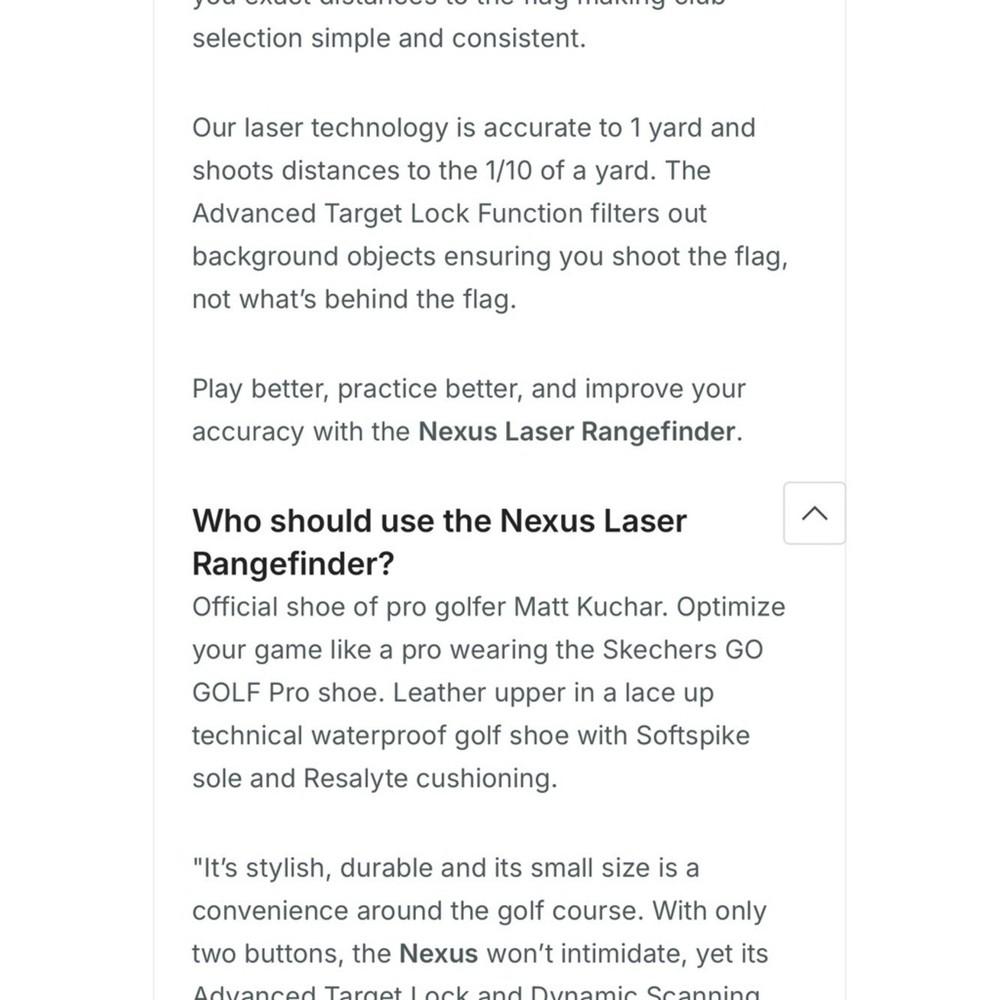 Golf Rangefinder - Precision Pro, Nexus