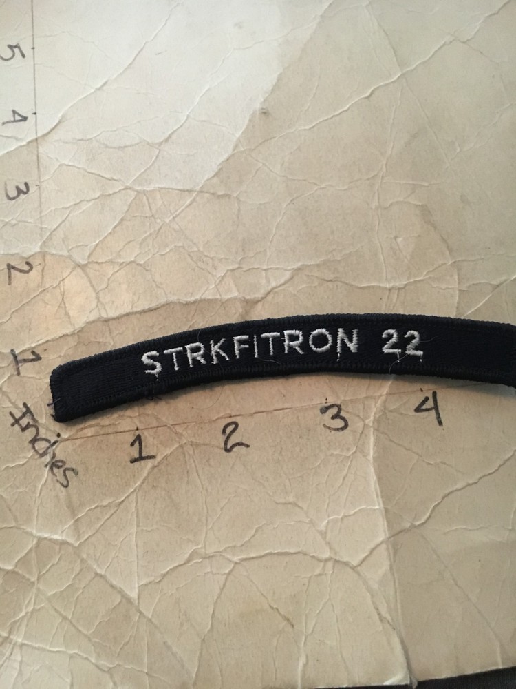 US NAVY SHOULDER STRIP TAB rocker Patch Strkfitron 22
