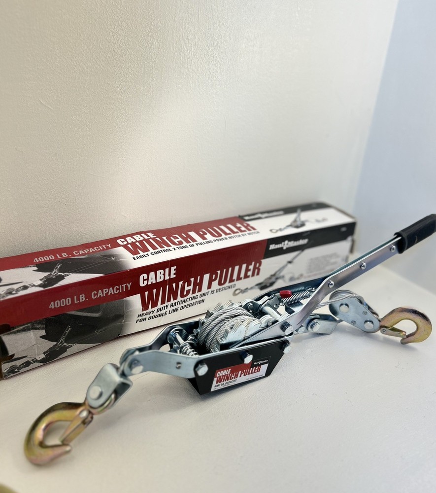 Haul Master Cable Winch Puller 4000 lb capacity NEW in box