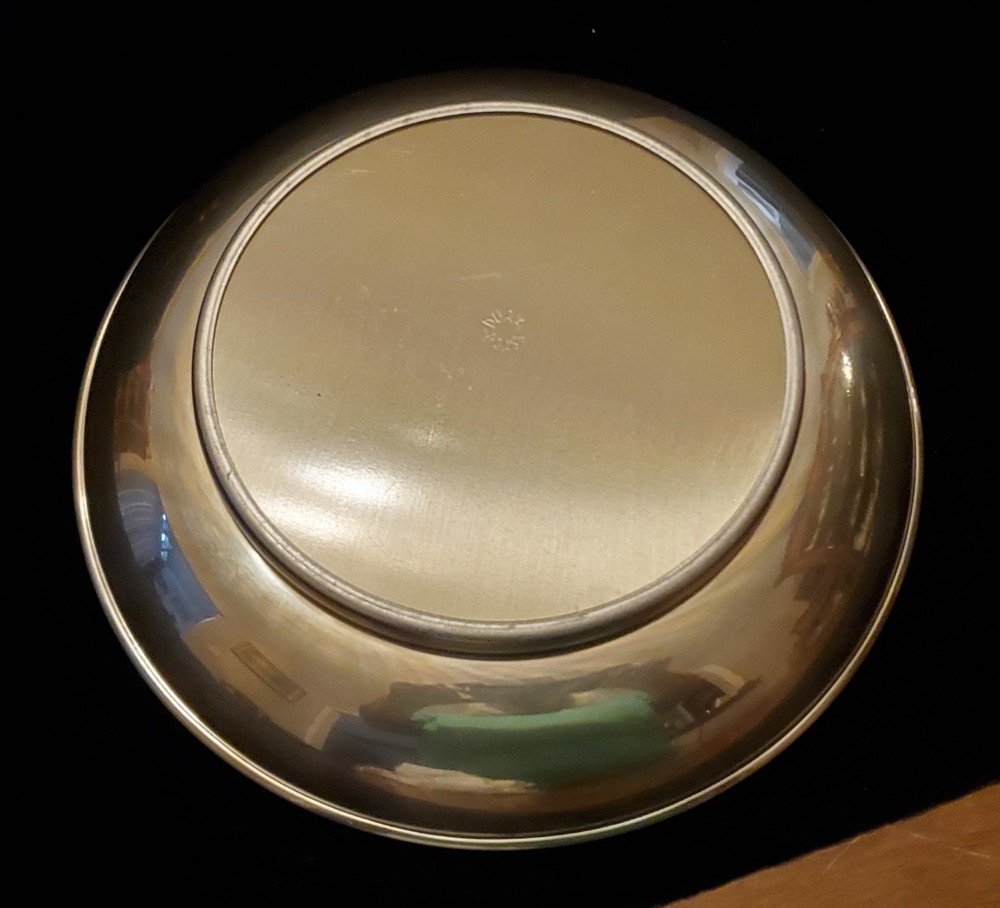 Buehner Wanner Dura Brass decorative dish 9" diameter