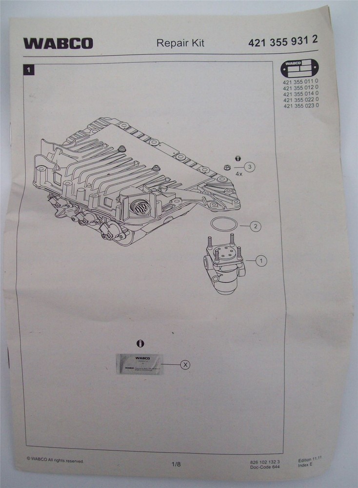 Fits DAF LF Modulator Reducing Valve 1636527