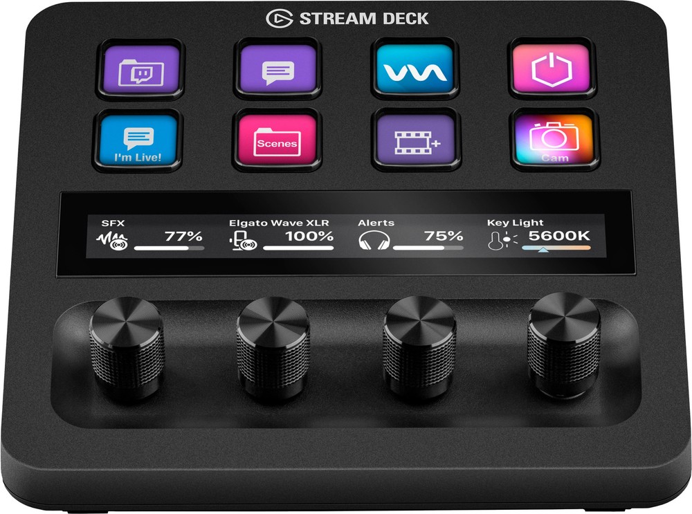Elgato - Stream Deck + Studio Controller with customizable touch strip and di...