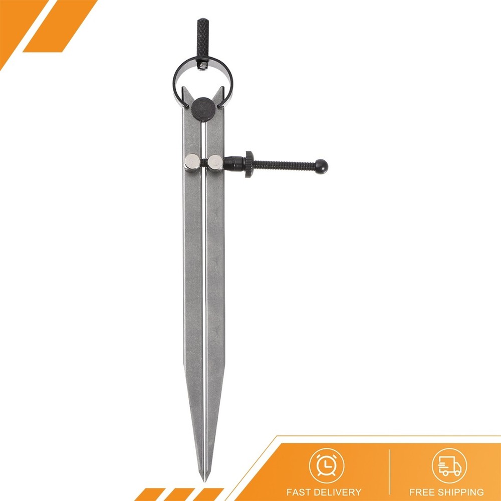 Spring Joint Caliper - 8" 200mm Spring Divider Caliper with Solid Nut Flat Leg