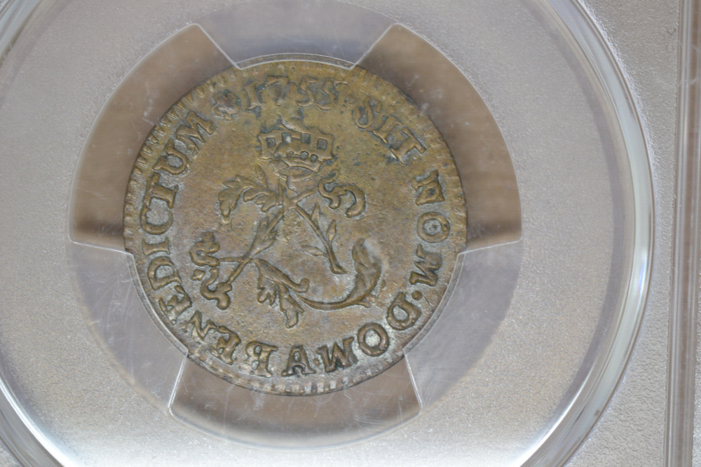 1755-A Sou Marque. Second Semester. PCGS AU Details Tooled.