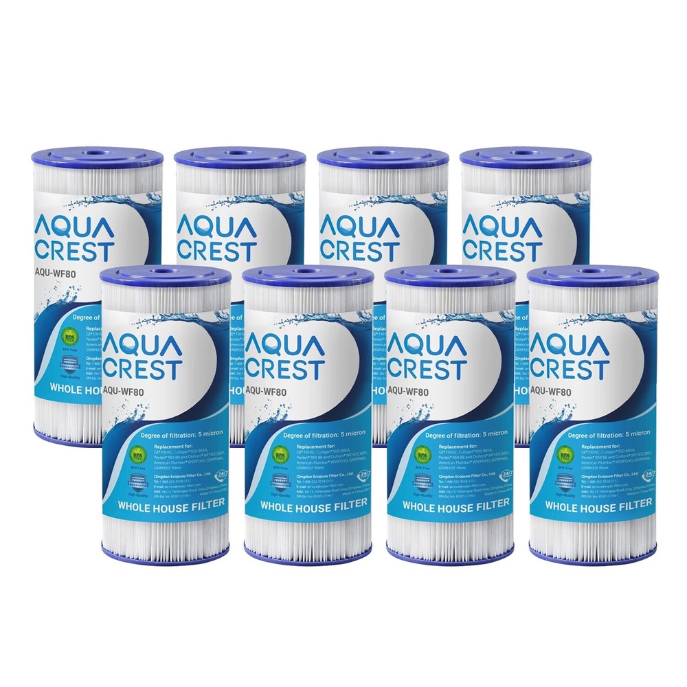 AQUA CREST FXHSC Whole House Water Filter Replacement for GE® FXHSC, GXWH40L(8)