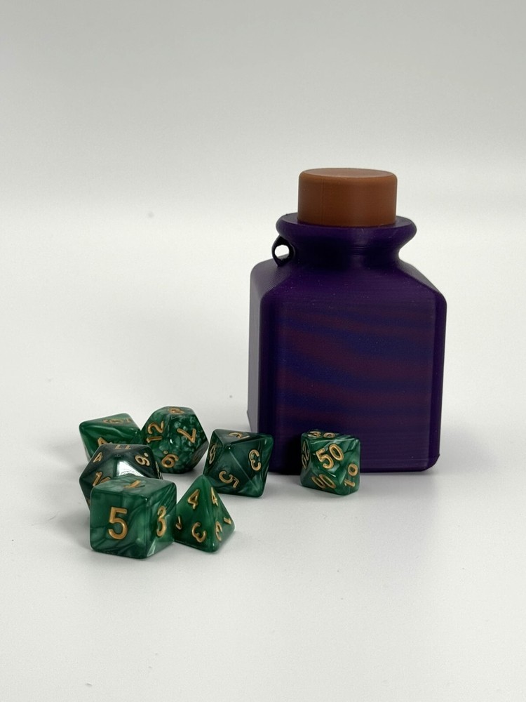 Potion Bottle Dice Storage Container – Unique Dice Holder for DND, Tabletop RPG