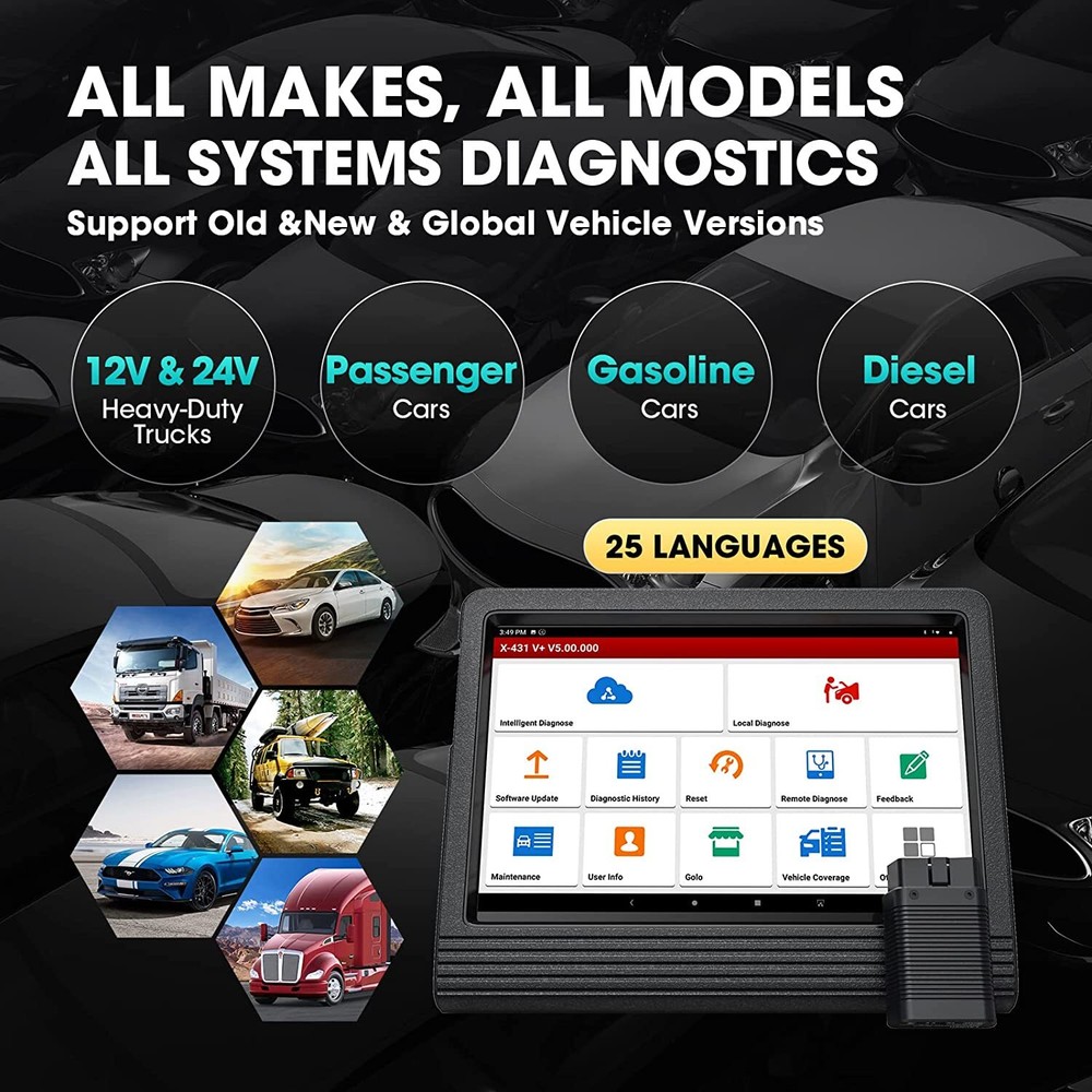 LAUNCH X431 V+ Elite Bidirectional Scanner Tool Car Diagnostic Scanner Coding