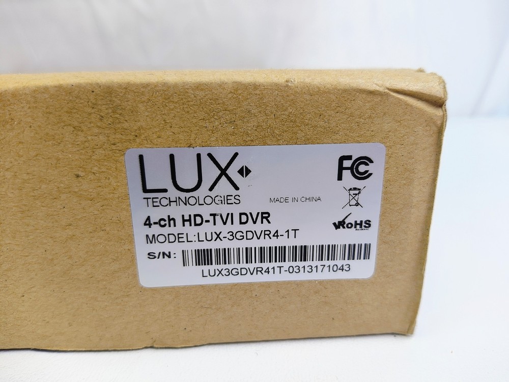 Lux Technologies LUX-3GDVR4-1T Network Video Recorder